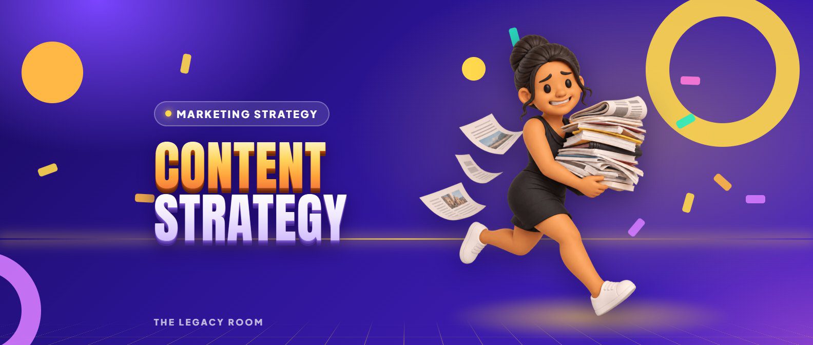 Content strategy – Marketing Strategy guide cover from The Legacy Room