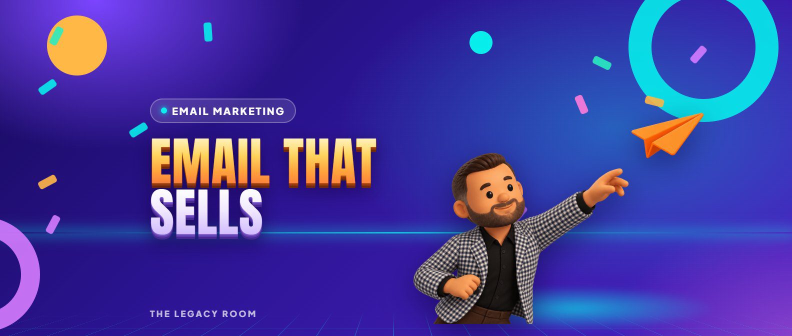 Email that sells – Email Marketing guide cover from The Legacy Room