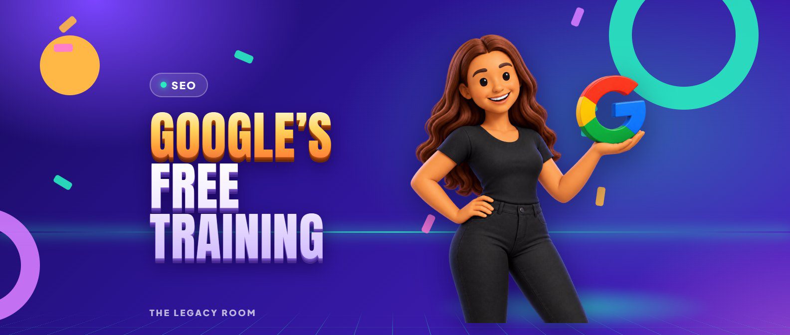 Google’s free training – SEO guide cover from The Legacy Room
