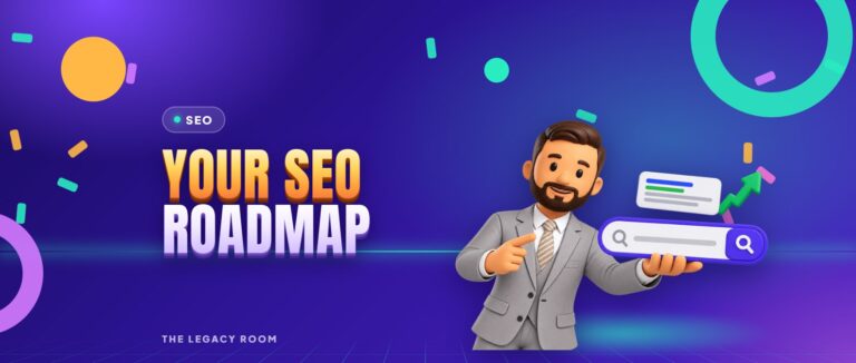 Your SEO roadmap – SEO guide cover from The Legacy Room