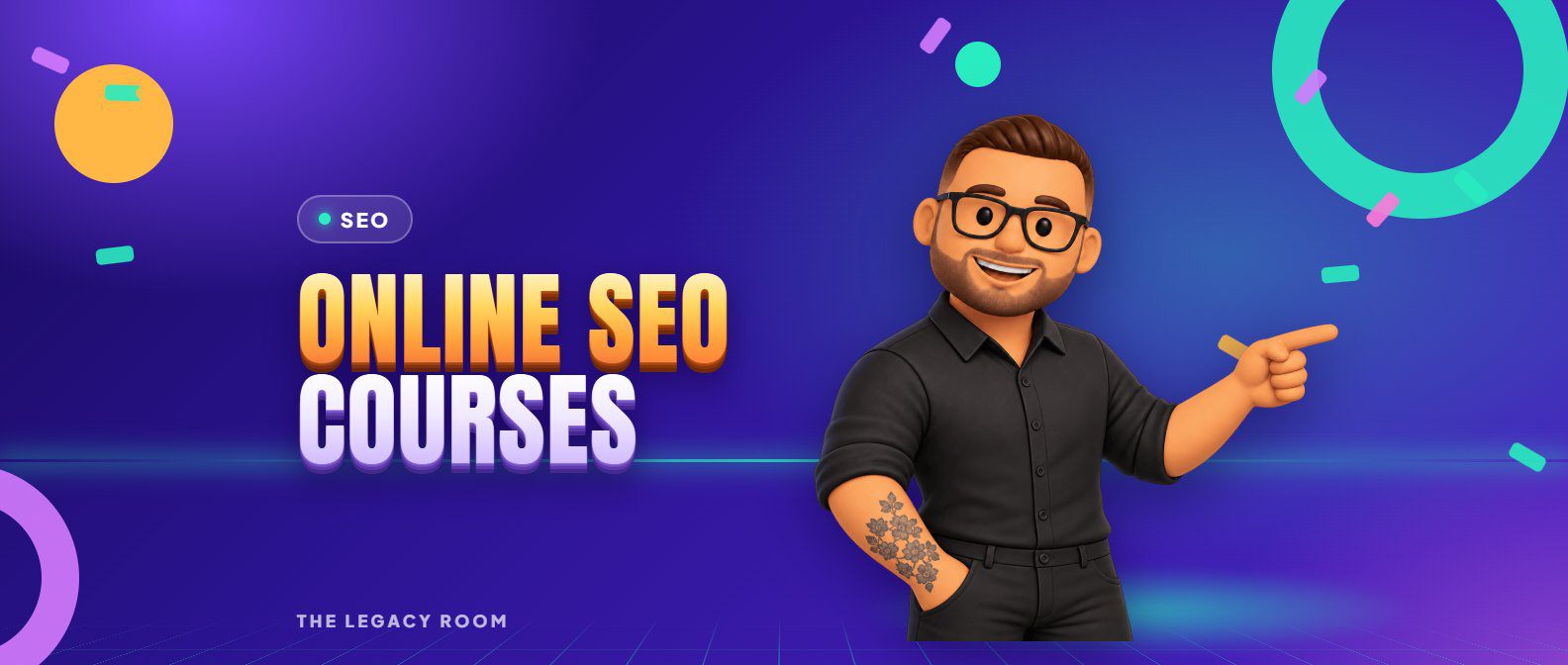 Online SEO courses – SEO guide cover from The Legacy Room