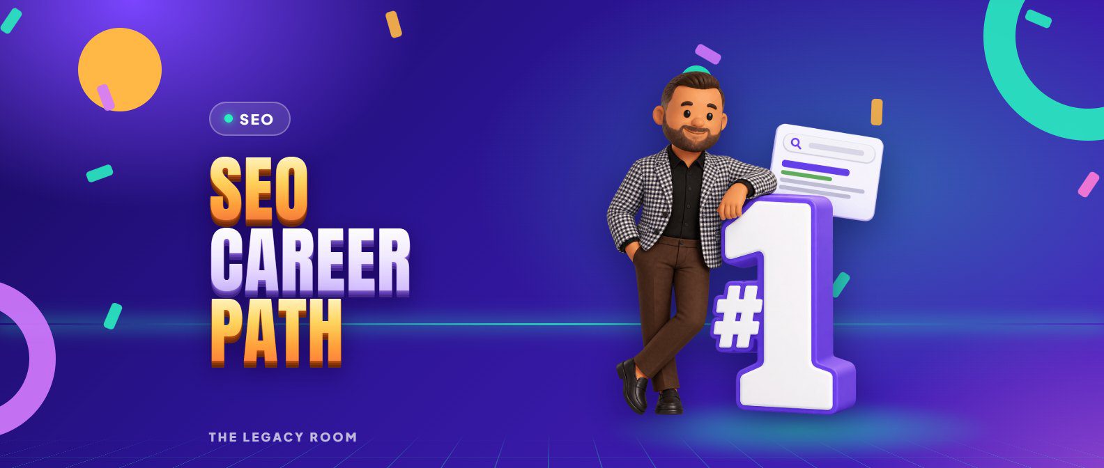 SEO career path – SEO guide cover from The Legacy Room