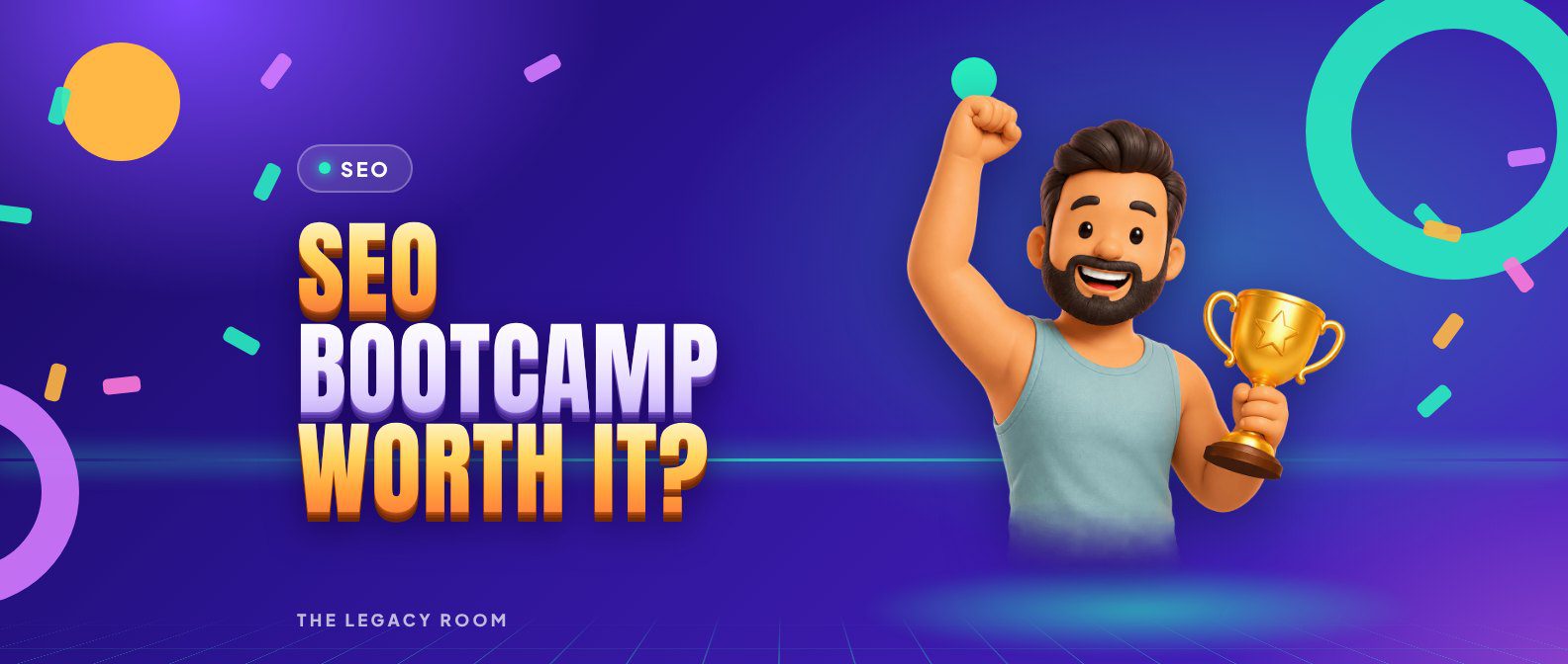 SEO bootcamp worth it – SEO guide cover from The Legacy Room
