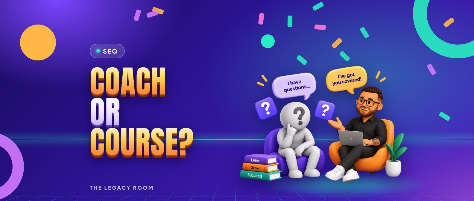 SEO coach or course – SEO guide cover from The Legacy Room