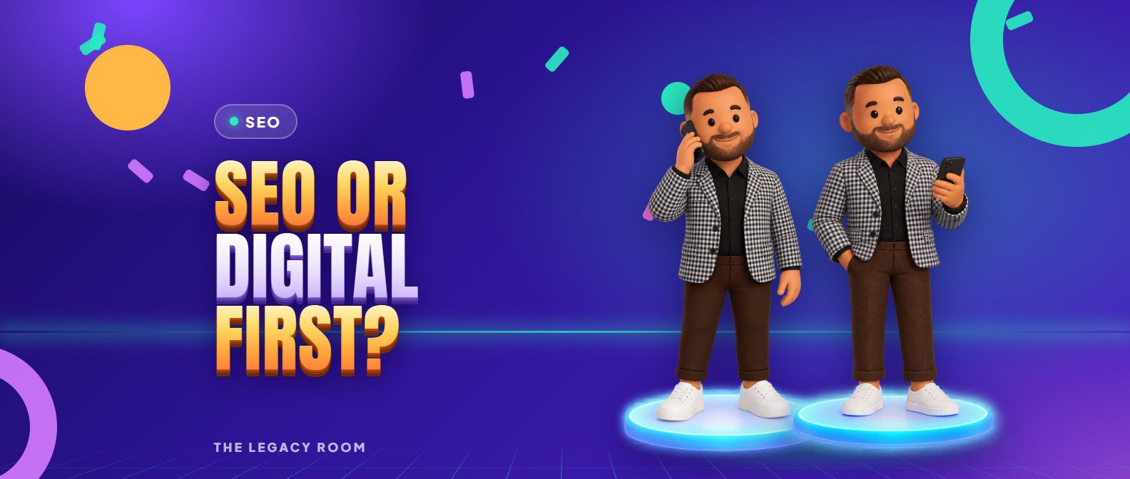 SEO or digital first? – SEO guide cover from The Legacy Room
